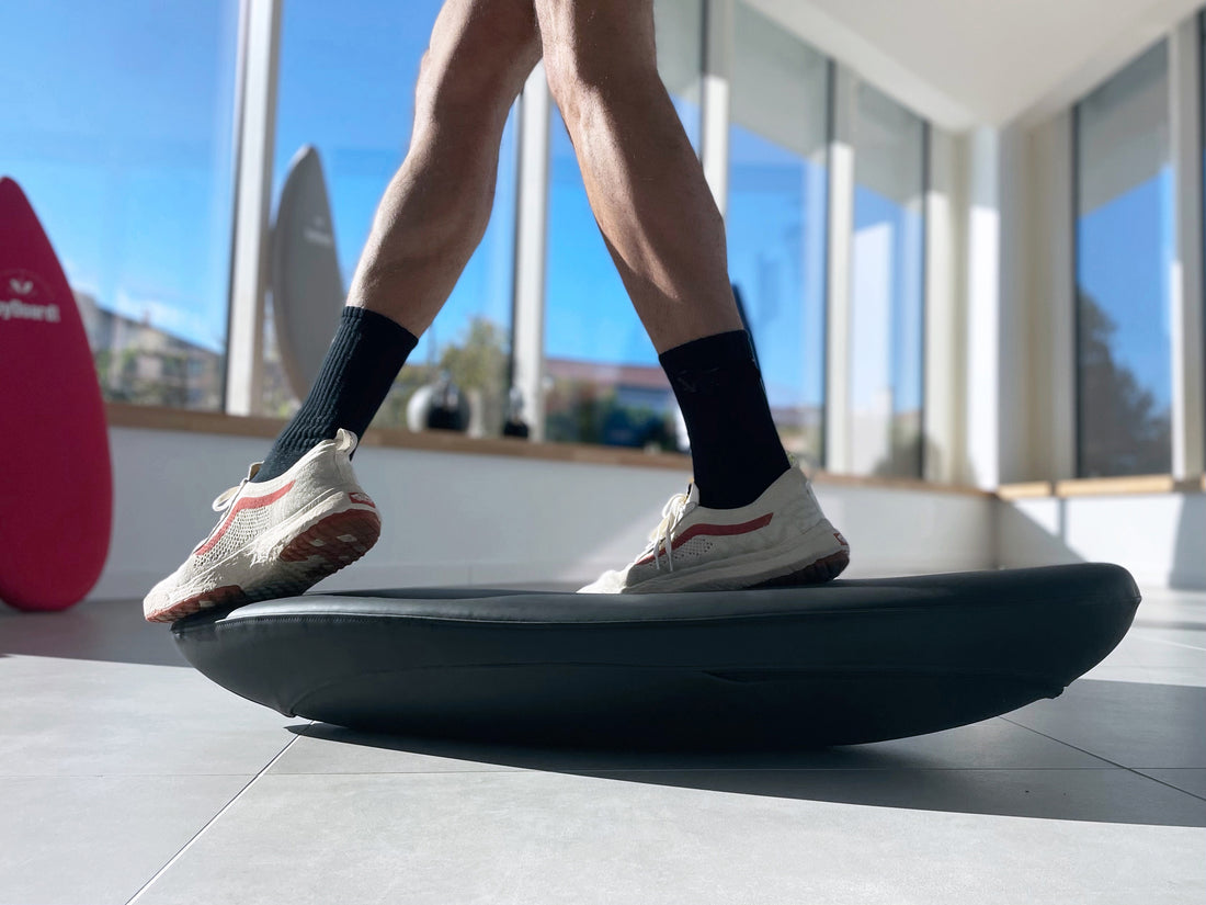 Pro athlete on a ToyBoard balance board
