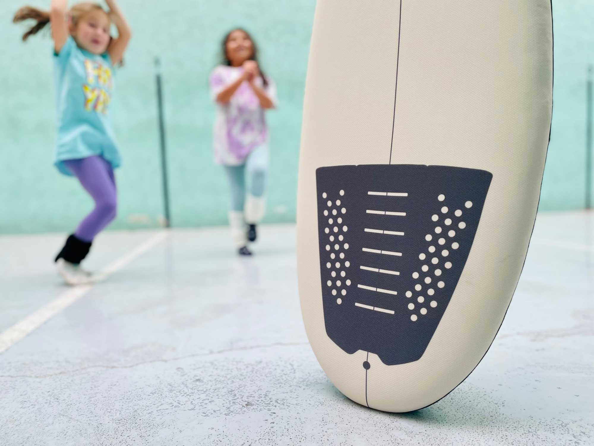 Kids playing around the Surfing Balance Board by ToyBoard