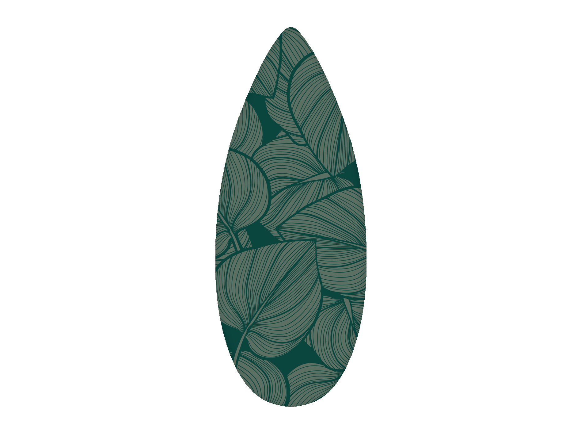 Tropical Leaves Balance Board